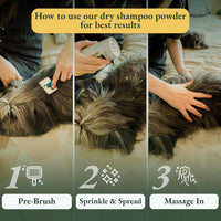 Dry Shampoo for Dogs Itchy Skin Paw Licking Allergy Support Powder