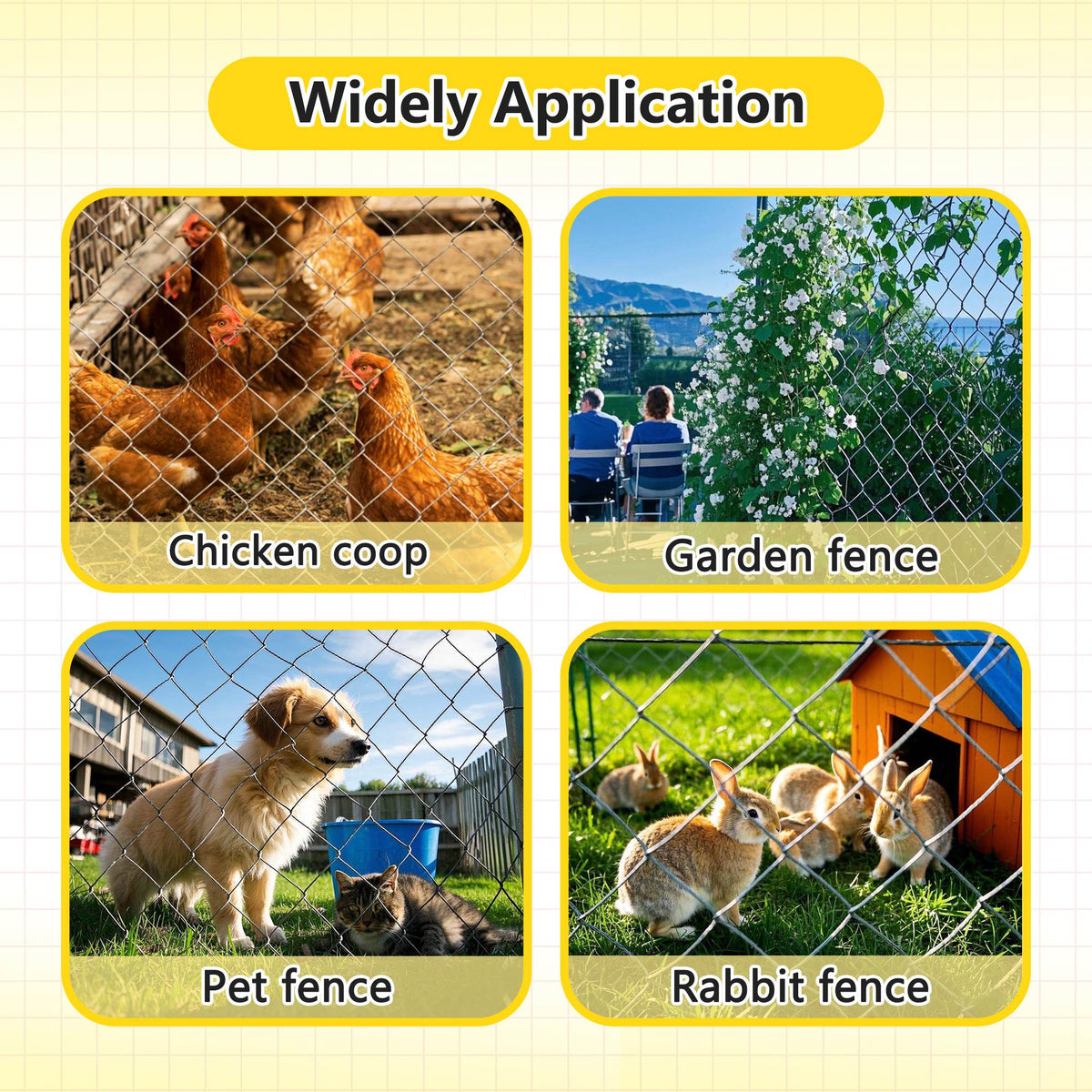 Farm Fence Heavy Zinc Coating Cattle Fence,Field Wire Fencing Deer Fence,Goat Fence,Hog Wire Fencing For Yard Livestock 
