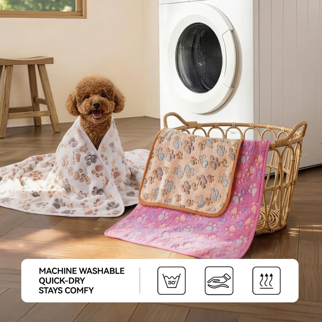 1 Pack 3 Blankets Super Soft Fluffy Premium Fleece Dog Blankets For Puppy Cat Pet Blanket Flannel Throw Warm Sleep Dog