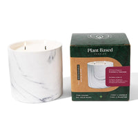 Natural Cranberry Cascade White Marble Candle 17oz