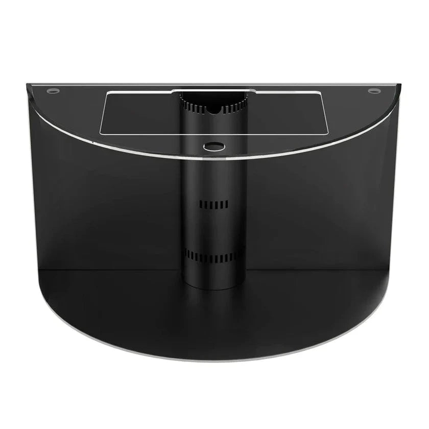 180 Gallon Half Cylinder Glass Reef-Ready Aquarium Set in Abyss Black