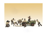 1:18 SCALE GARAGE FIGURE SET – 8 PCS MECHANIC SCENE