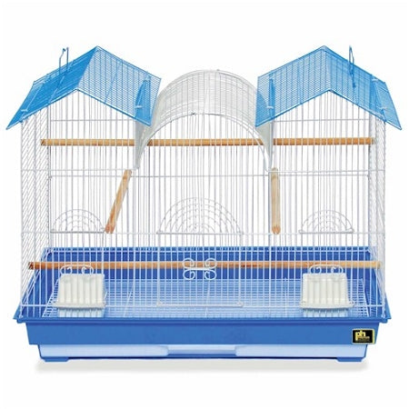 Prevue Pet Products Parakeet Triple Roof Flight Cage – 26 x 14 x 22.5 In. Bird Cage with 1/2-Inch Wire Spacing