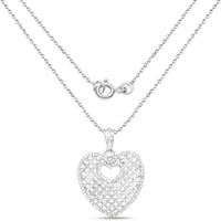 0.52 Carat Genuine White Diamond .925 Sterling Silver Pendant