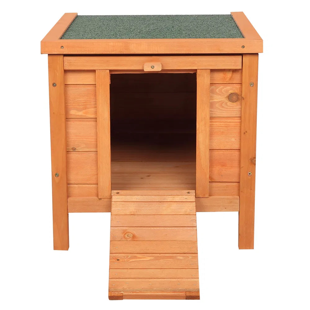 20-inch removable roof, waterproof, green asphalt roof, cedar wood, wooden chicken and rabbit cage