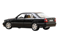1993 Mercedes-Benz C36 AMG Black Metallic 1/18 Diecast Model Car by Norev