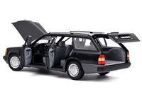 1990 Mercedes-Benz 300 DT-Model S124 Blue Black Metallic 1/18 Diecast Model Car by Norev