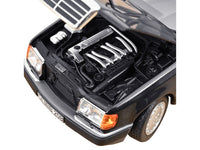 1990 Mercedes-Benz 300 DT-Model S124 Blue Black Metallic 1/18 Diecast Model Car by Norev