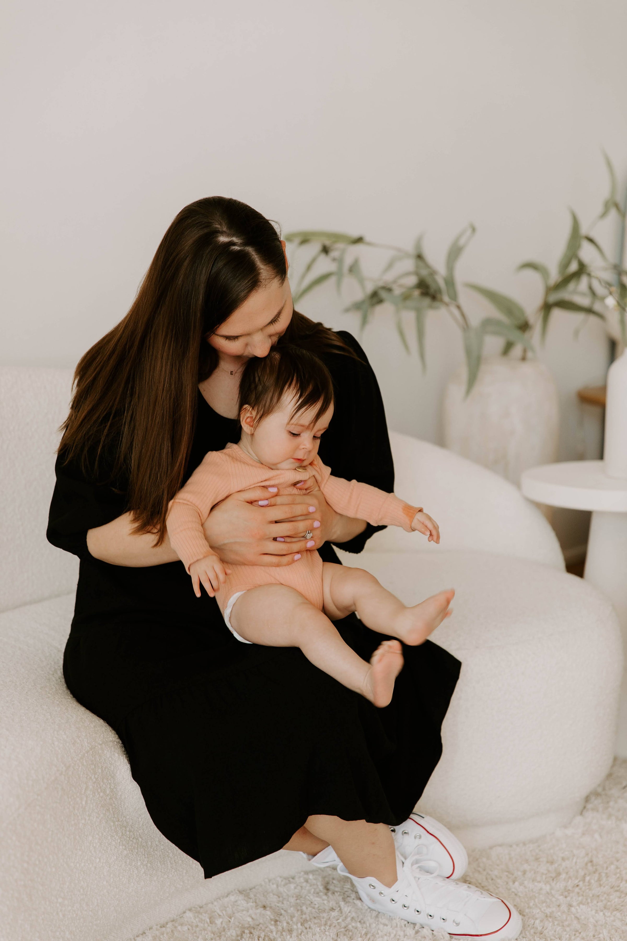 Tiered Breastfeeding Dress - Black