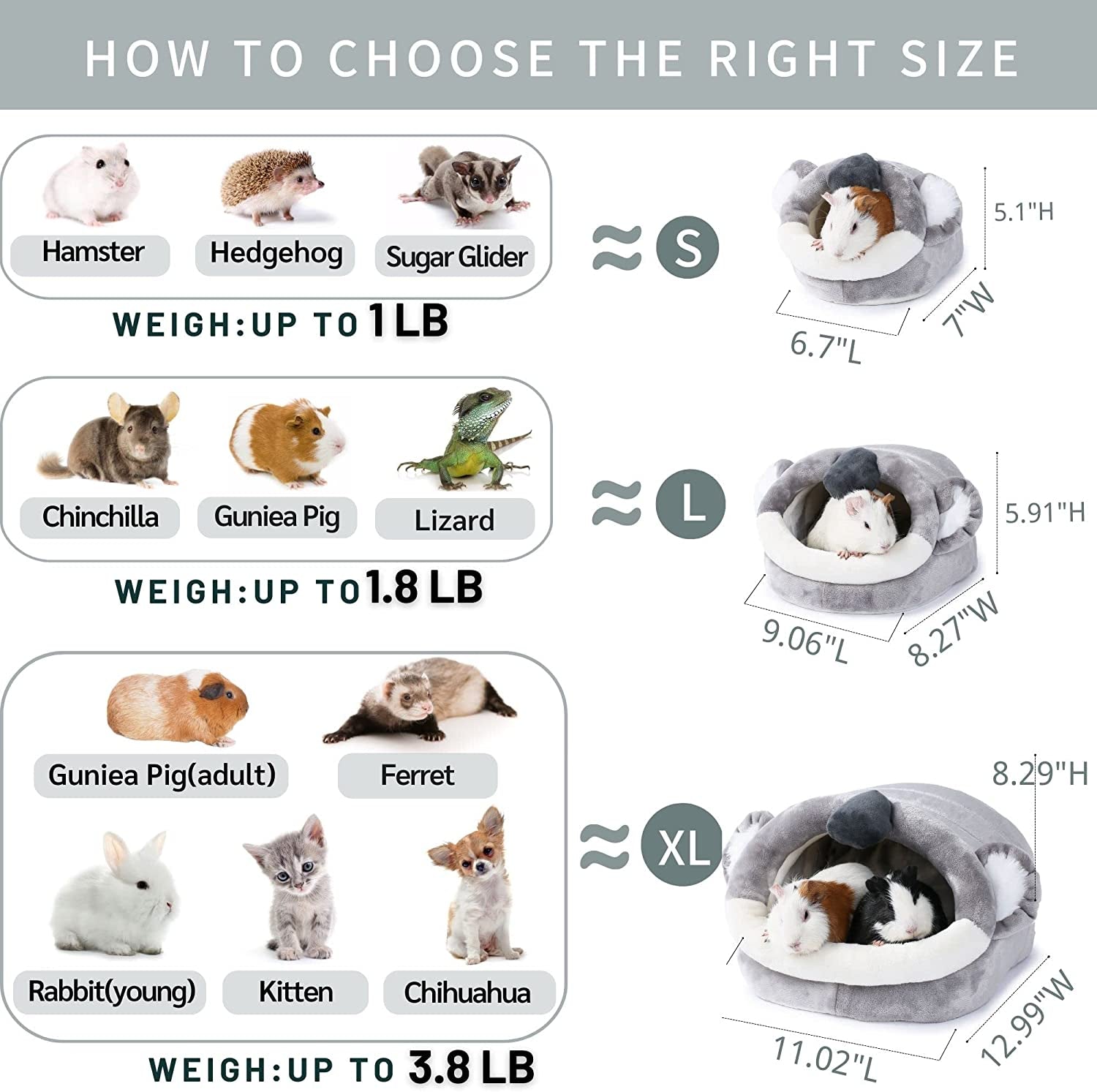 House Cage Accessories Bed Sleeping Bag - BIG FRENCHIES