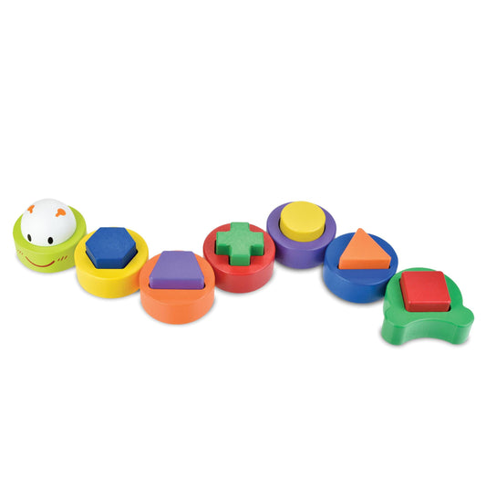 CATERPILLAR SORT AND STACK Montessori Wooden Stacker & Shape Sorter Toy