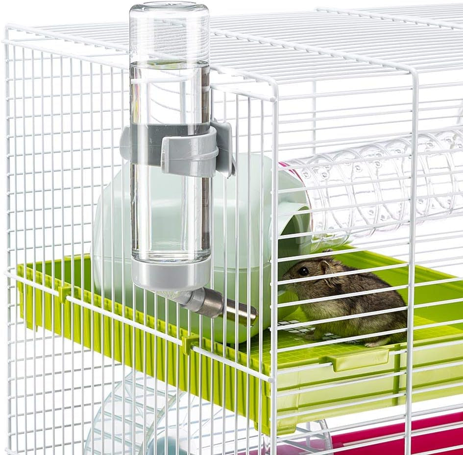 Laura Small Hamster Cage | Fun & Interactive Cage Measures 18.11L X 11.61W X 14.8H & Includes All Accessories - BIG FRENCHIES