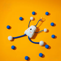 Pet Cat Toy Plush Telescopic Elastic Plush Funny Play Cat Toys Ring Mint Bell Happy High Quality Good Elastic Rope Cat Toys