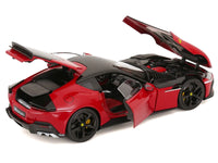 2024 Ferrari 12Cilindri Rosso Corsa Red with Black Top 1/18 Diecast Model Car by Polistil
