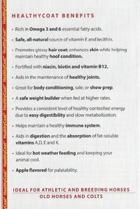 Healthy Coat Equine Horse Feed Supplement for Horses 1 Gallon