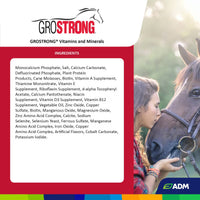 ADM Grostrong Horse Feed Vitamin & Mineral Nutrition 25 lbs.