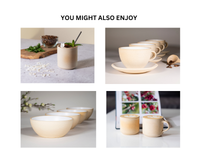 Ceramic Coffee Tea Mug Sandy White 14 oz Stoneware