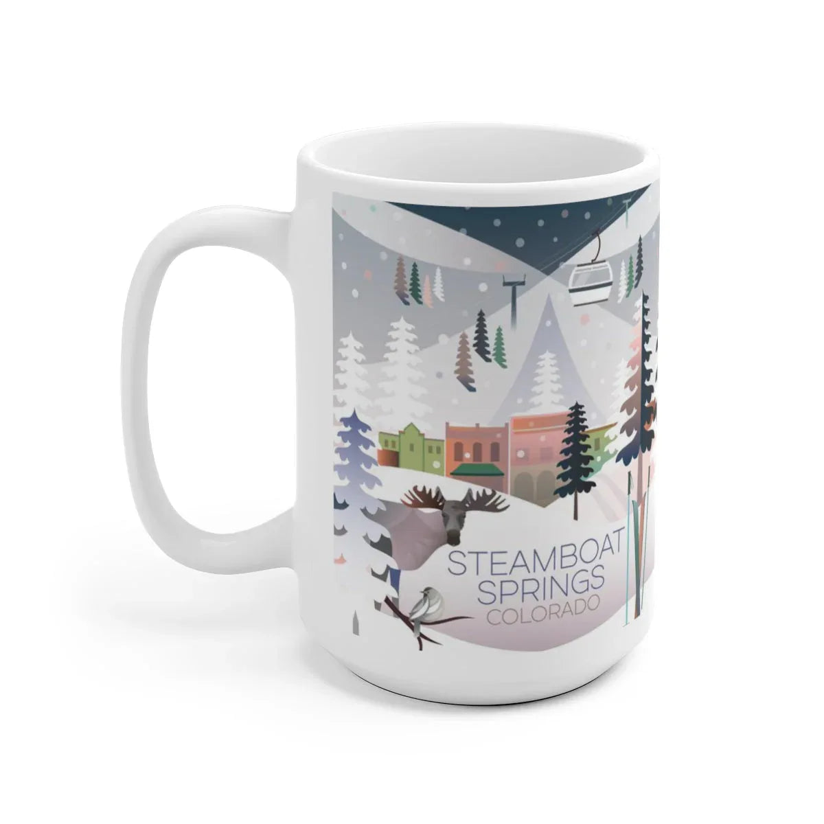 STEAMBOAT SPRINGS WINTER 11 OZ OR 15 OZ CERAMIC MUG - BIG FRENCHIES