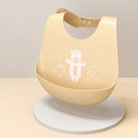 Baby Waterproof And Stain-resistant Food-grade Silicone Bib