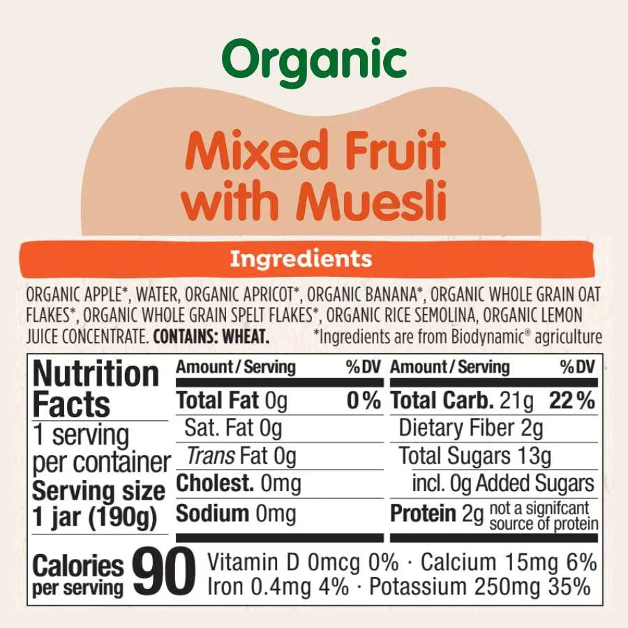 Fruit & Grain Variety Bundle: Panda Peach, Mixed Fruit w/ Muesli Jars, Oat Cereal - BIG FRENCHIES