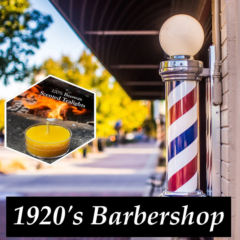 1920's Barbershop Scented Beeswax Tealight Candles - BIG FRENCHIES