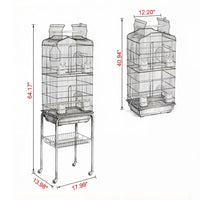 Bird Cage with Removable Sliding 17.99 X 13.98 X 59.45 in