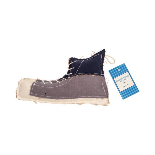 Country Living Canvas & Jute Shoe-Shaped Dog Chew Toy – Durable, Safe and Non-Toxic - BIG FRENCHIES
