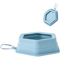 No Splash Dog Travel Bowls For Cars, Spill Proof Collapsible Dogs Water And Food Feeder Dispenser Integrated Molding Por