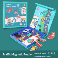 Magnetic Puzzle Featuring Characters In Various Professions And A Princess Dress-up Set