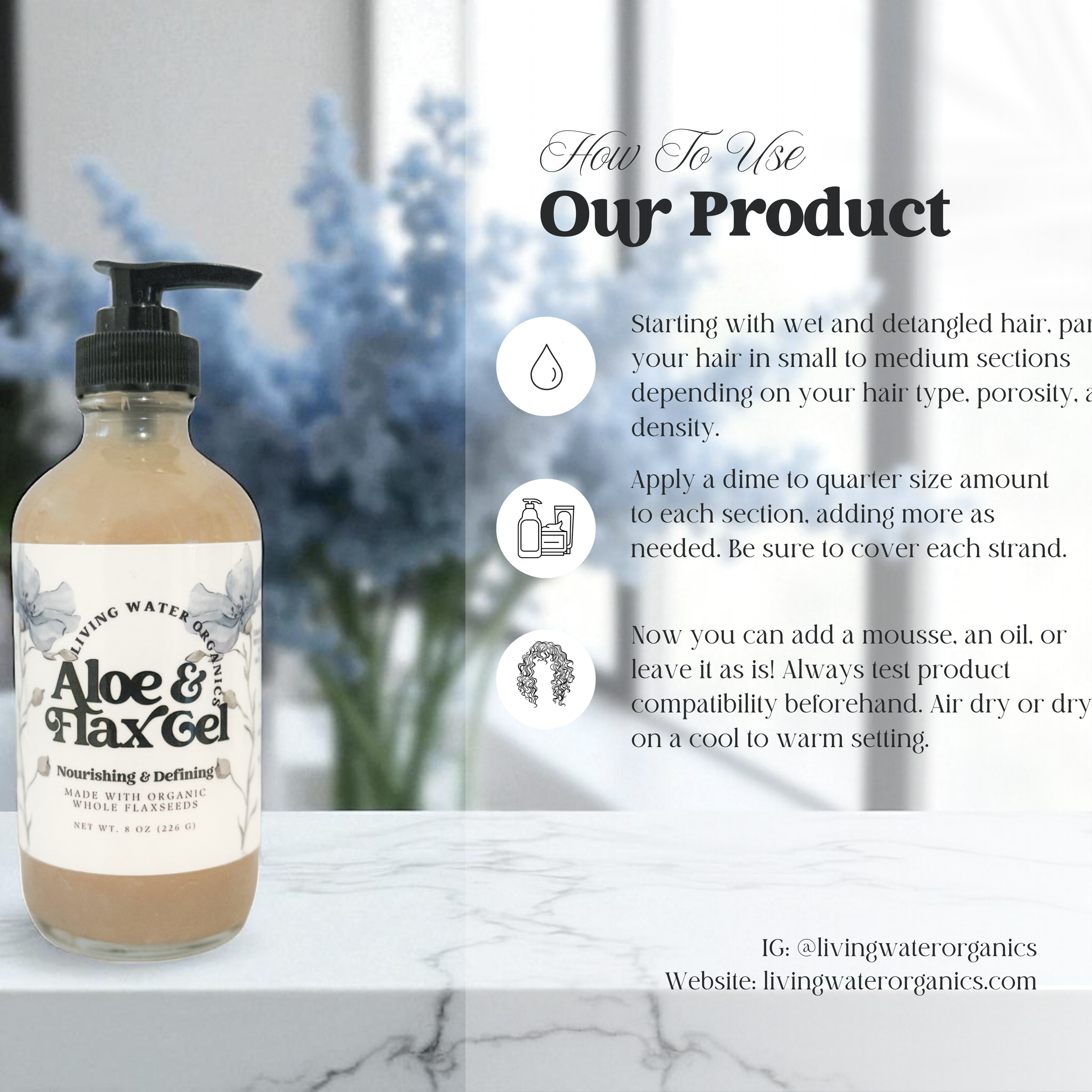 Aloe Vera & Flaxseed Gel, Nourishing (Medium Hold) - BIG FRENCHIES