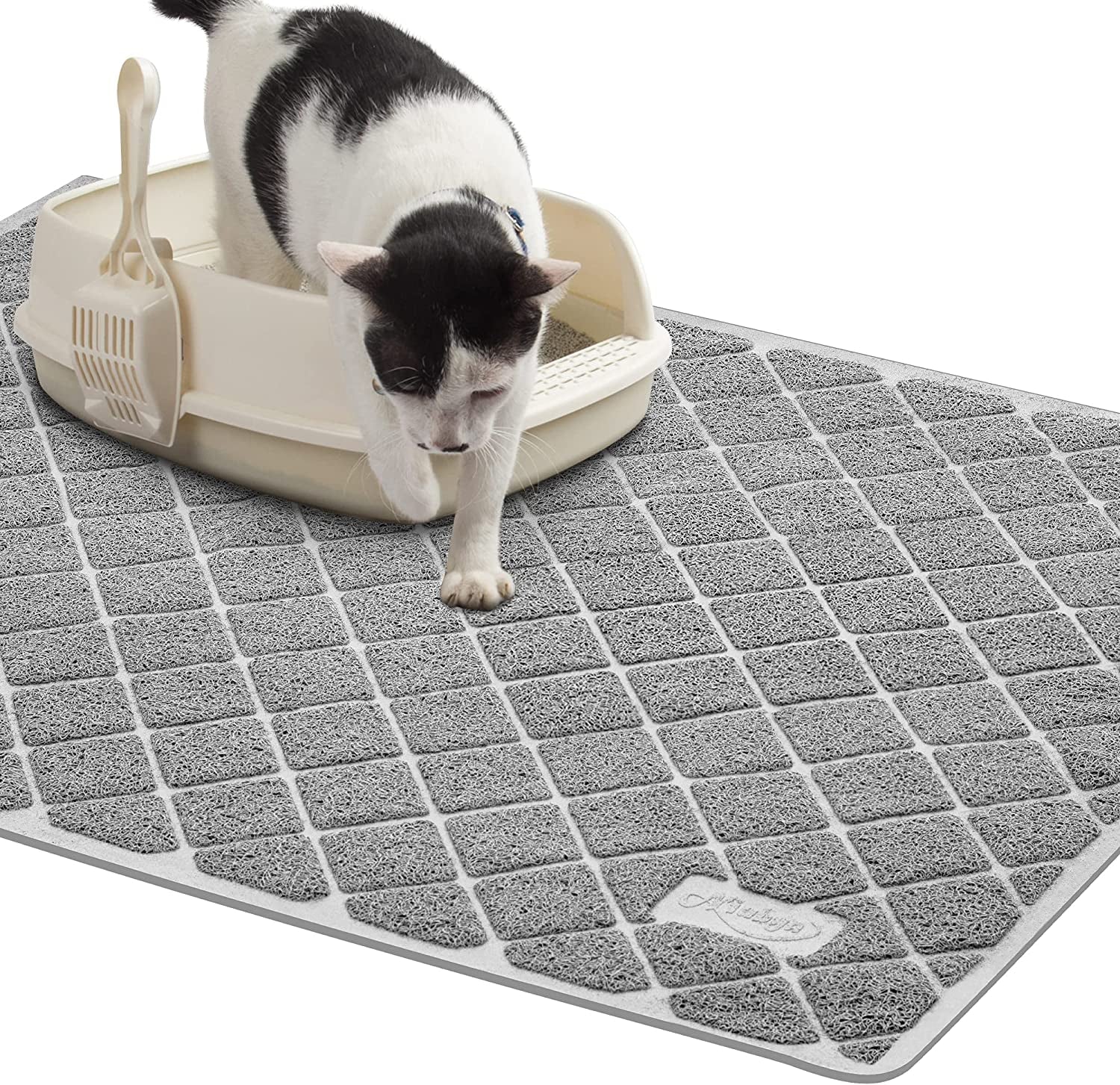 Premium Cat Litter Mat, Litter Box Mat with Non-Slip and Waterproof Backin - BIG FRENCHIES