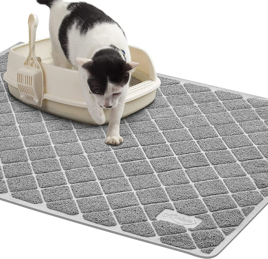 Premium Cat Litter Mat, Litter Box Mat with Non-Slip and Waterproof Backin - BIG FRENCHIES
