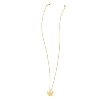 14k Yellow Gold Ppillon Butterfly Necklace