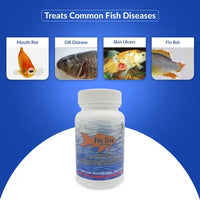Fish Dox 100mg Capsules for Aquarium Fish – 30 Count – Water Care Support