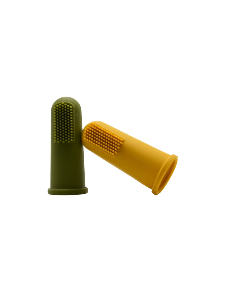 Finger Toothbrushes // Mustard & Army Green - BIG FRENCHIES