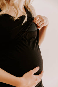 Everywhere Breastfeeding Tank Top - Black