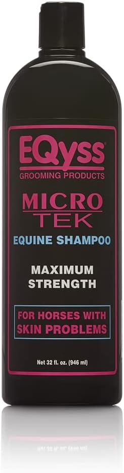 EQyss Micro-Tek Medicated Horse Care Bundle Shampoo and Spray Equine Grooming Set