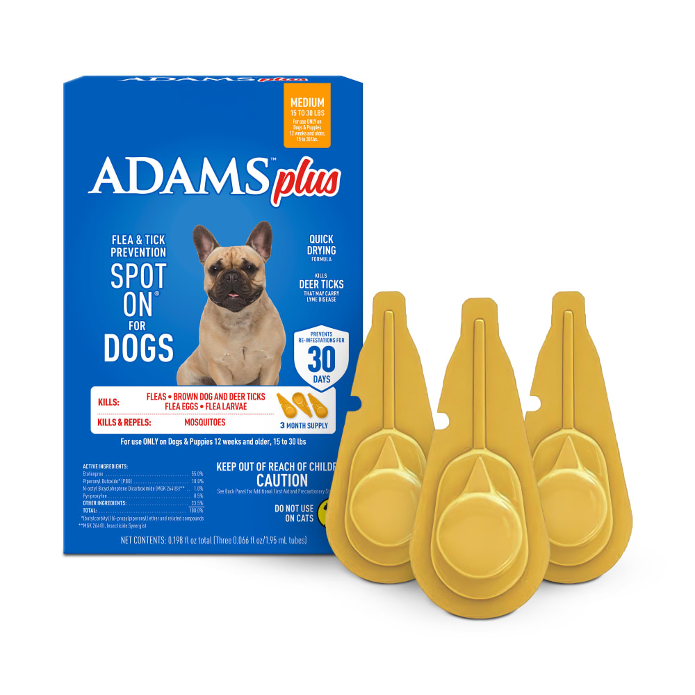 Adams Complete Indoor & Outdoor Flea Treatment System for Medium Dogs 15–30 lbs Bundle