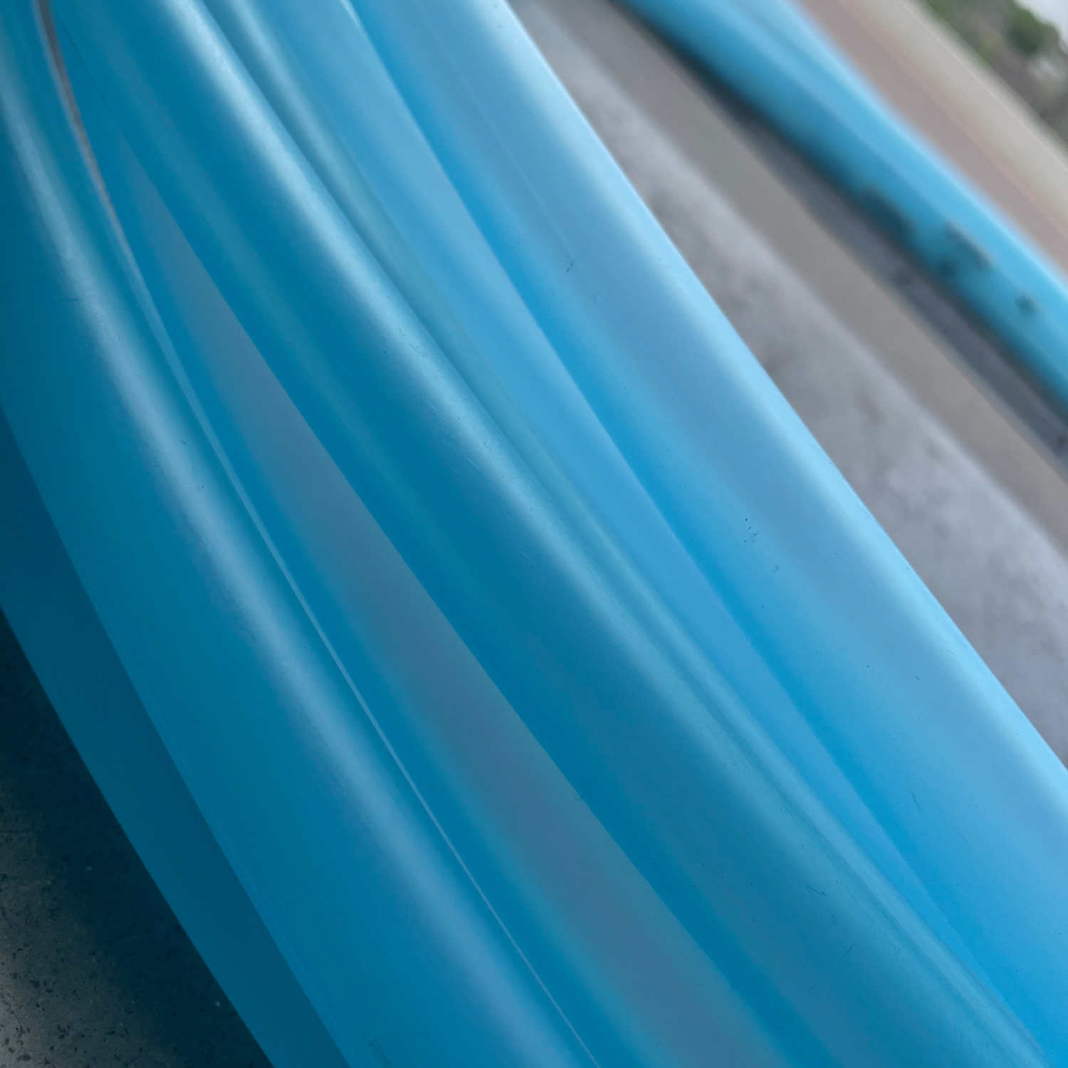 Sky Blue 5/8" Polypro Hula Hoop - Ready to Ship