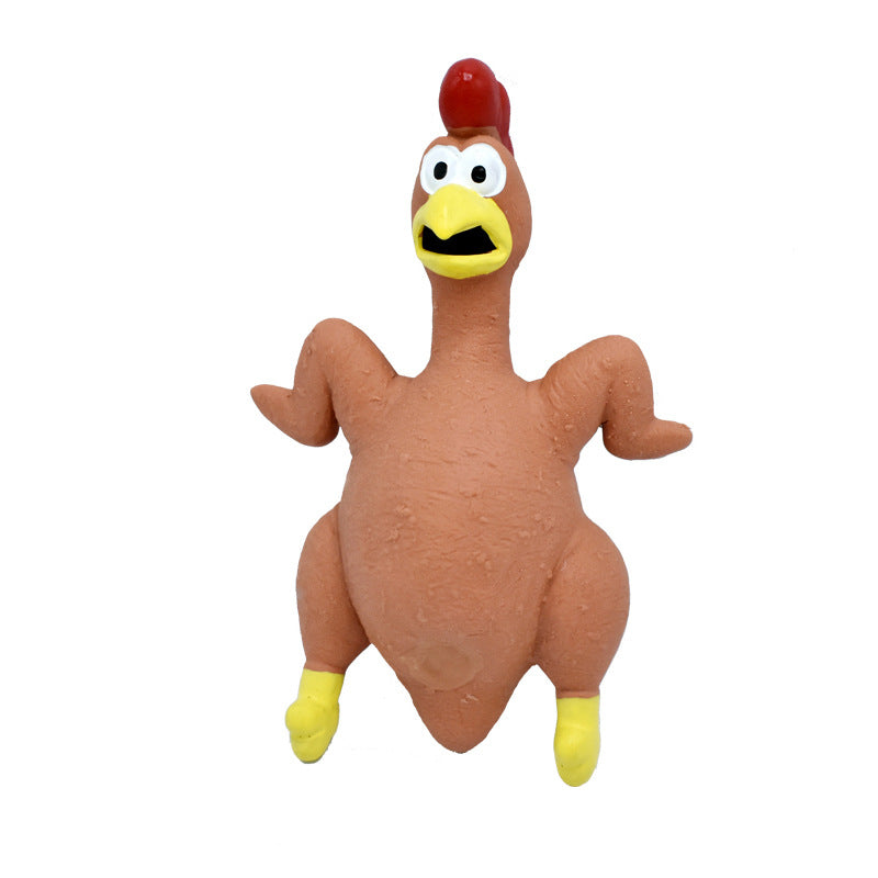 Pet Dog Toy Squeaky Chicken Latex Chew-Resistant for Large and Medium Dogs Boredom Relief Sound-Making Toy for Puppies-Pet Toys-BIG FRENCHIES-V.I.P Digital Presence