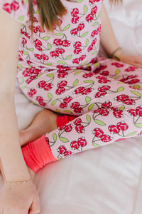 Cherry Pop Ruffled Two Piece