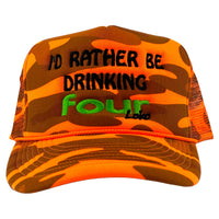 I’d Rather Be Drinking Four Loko Hat Custom Embroidered