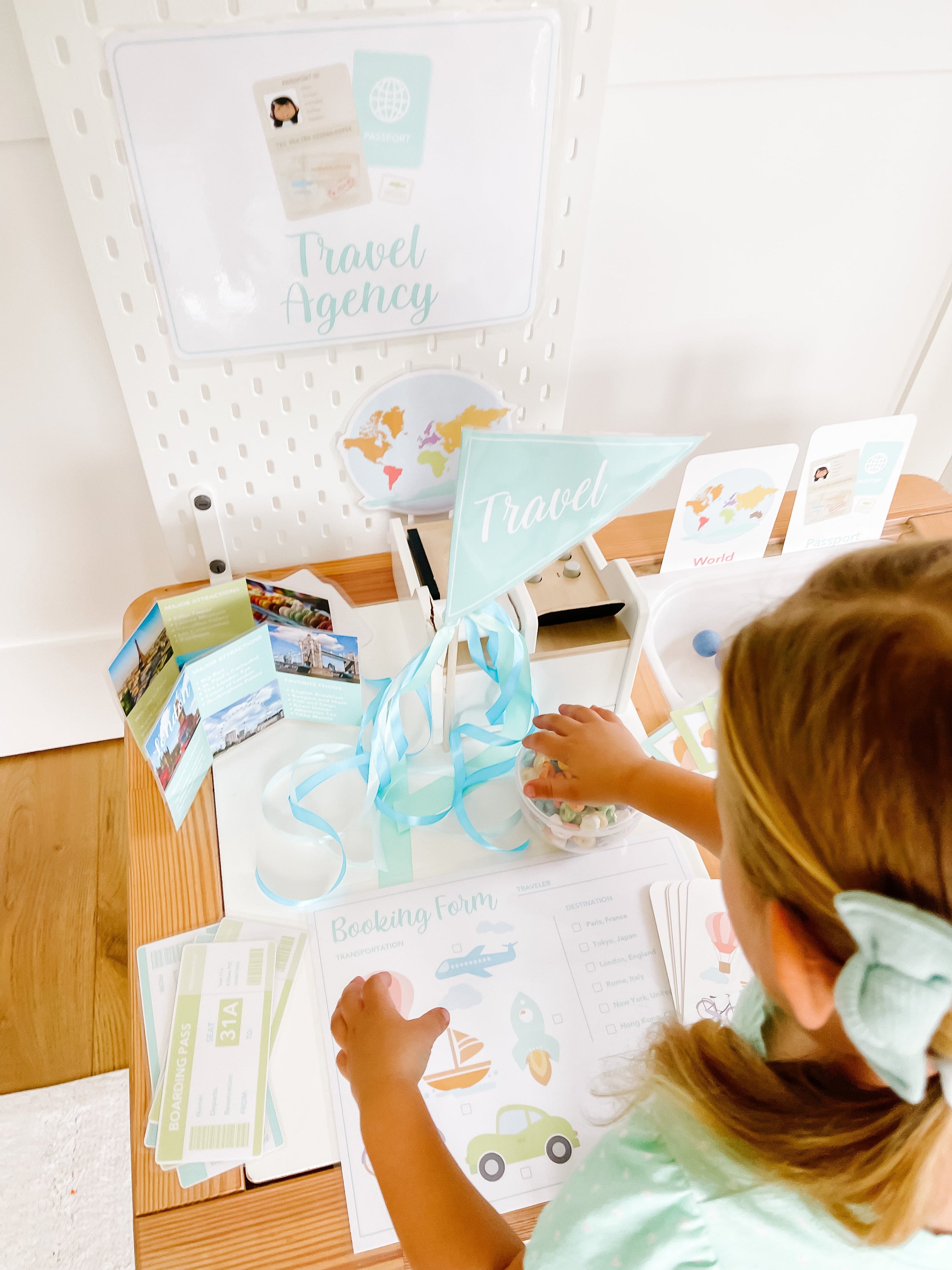 Travel Agency Dramatic Play