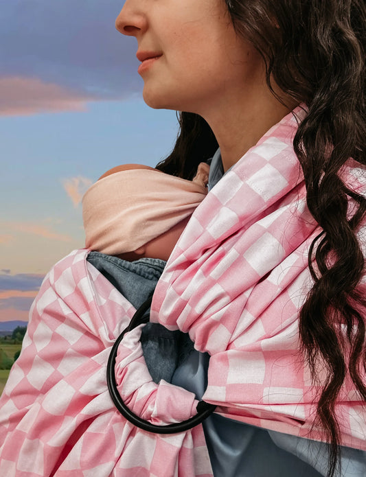 Pink Sunkist Ring Sling Carrier - BIG FRENCHIES