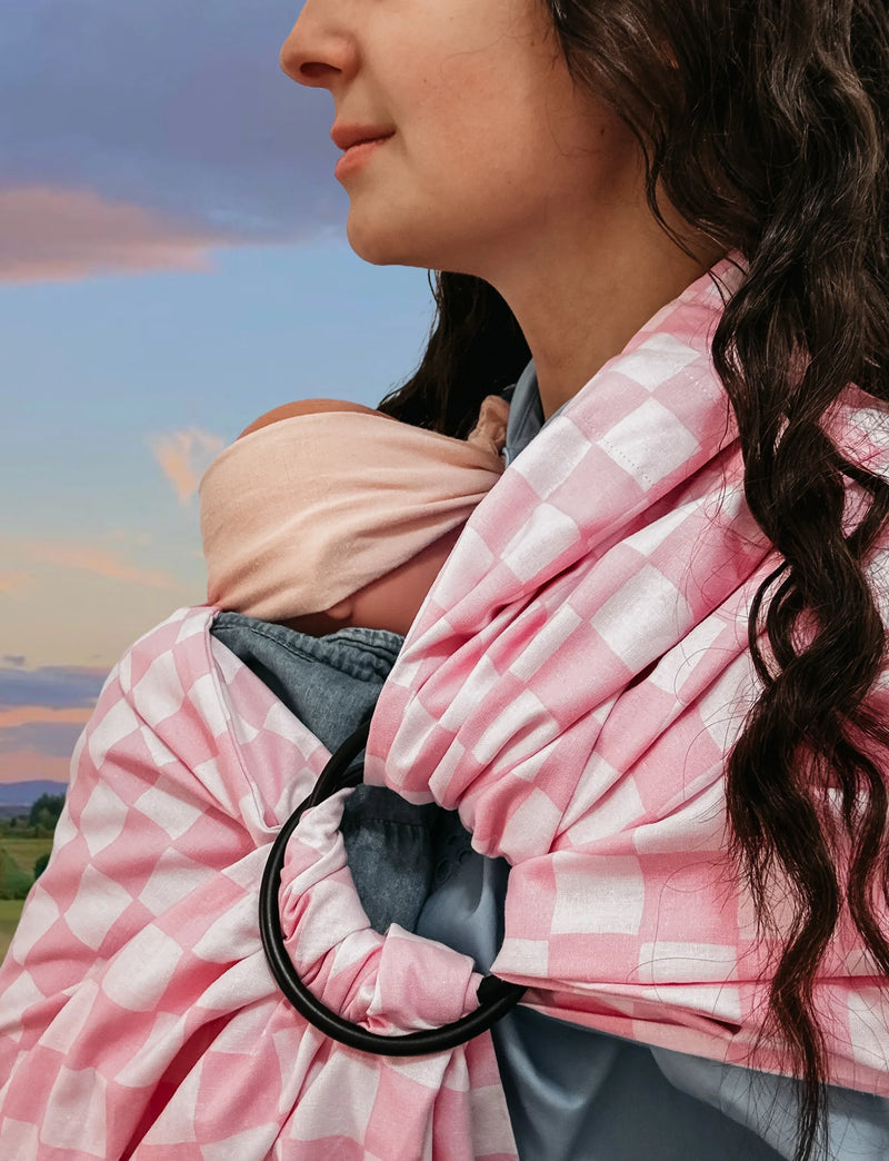 Pink Sunkist Ring Sling Carrier - BIG FRENCHIES