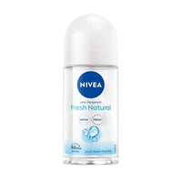 Nivea Fresh Natural Women's Roll-On Deodorant - 48 Hour Protection, Alcohol-Free, Natural Fragrance