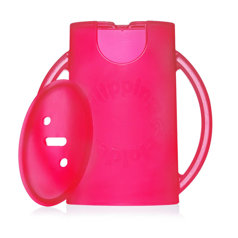 Flipping Holder DELUXE w/ LID (Pink) - BIG FRENCHIES