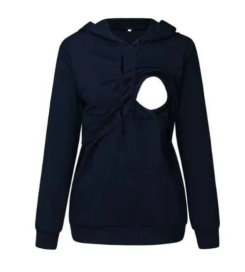 Maternity Nursing Hoodie Sweatshirt - # WOAA21510011-NURSG - BIG FRENCHIES