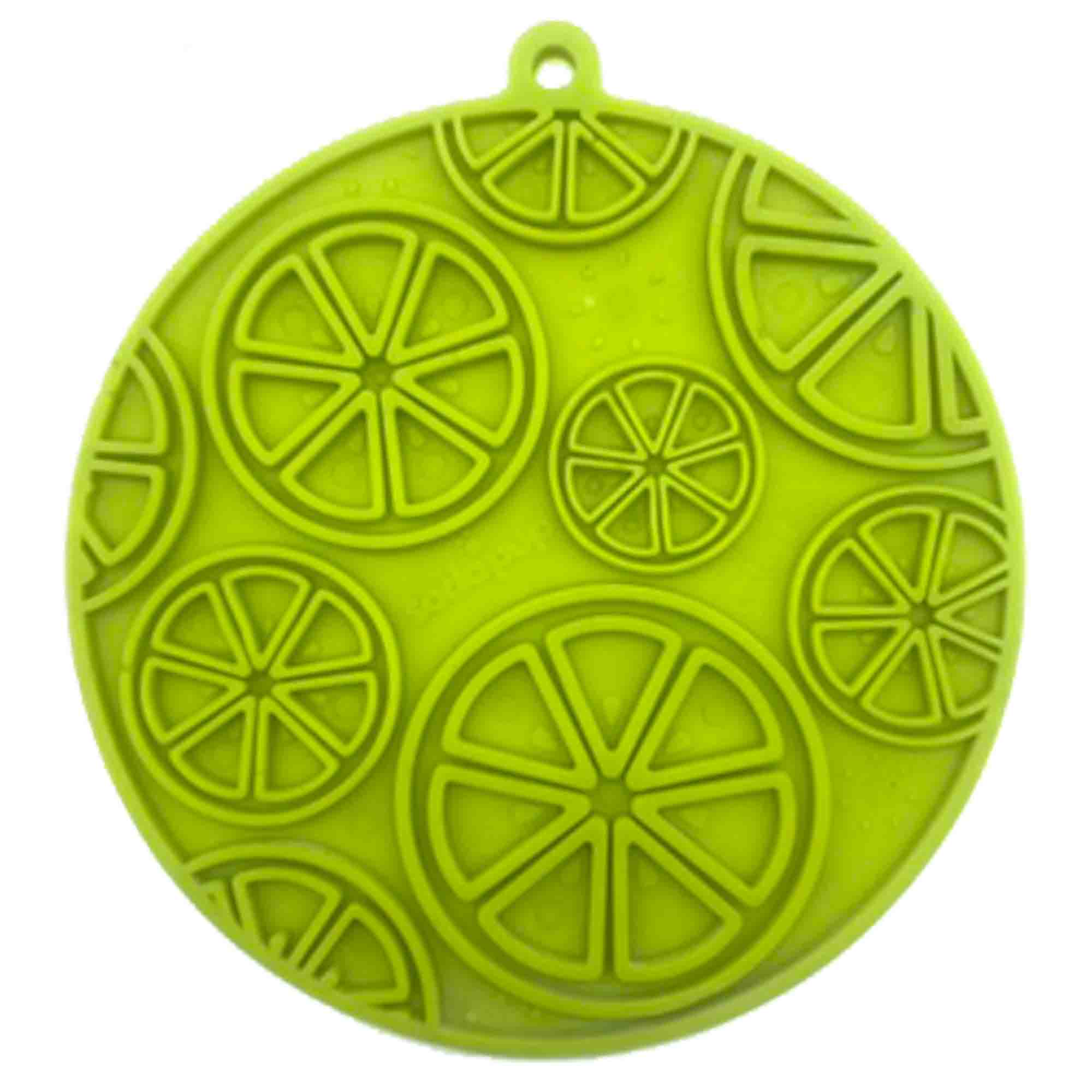 Citrus Design eMat - Enrichment Lick Mat For Dogs and Cats - with Suction Cups | USA Made - BIG FRENCHIES