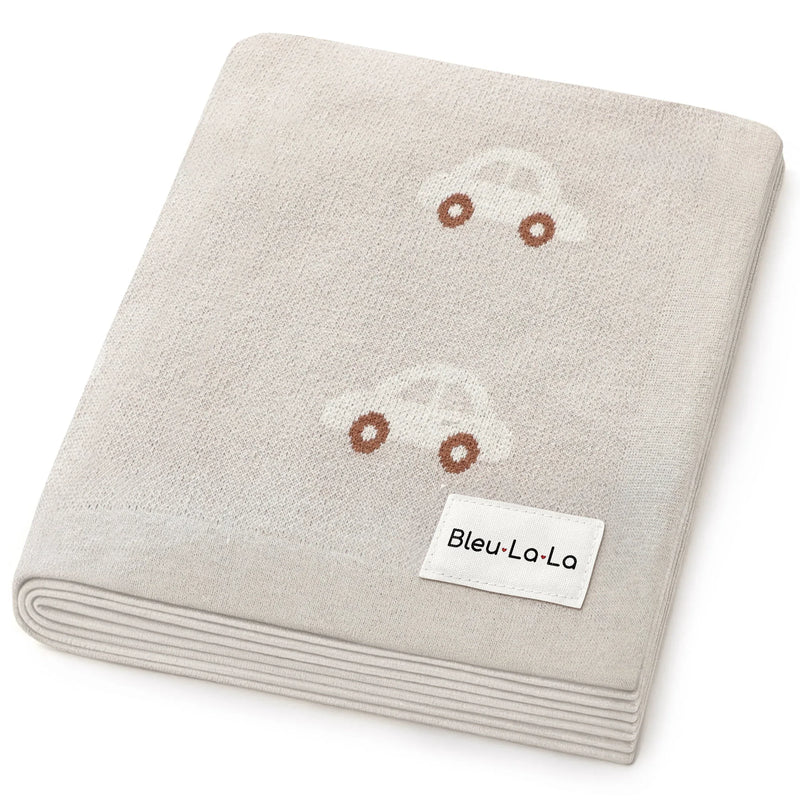 100% Cotton Luxury Knit Car Swaddle Blanket - BIG FRENCHIES